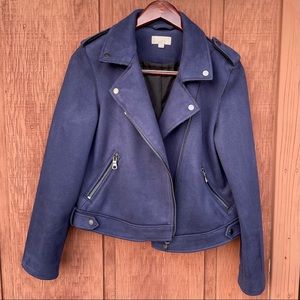 LOFT Suede Moto Jacket